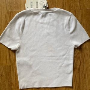 Zara cropped white t shirt – tags still on